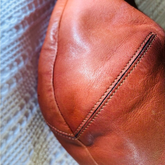 Coach Brown Leather Crescent Moon Handbag / Shoulder Bag - Picture 13 of 14